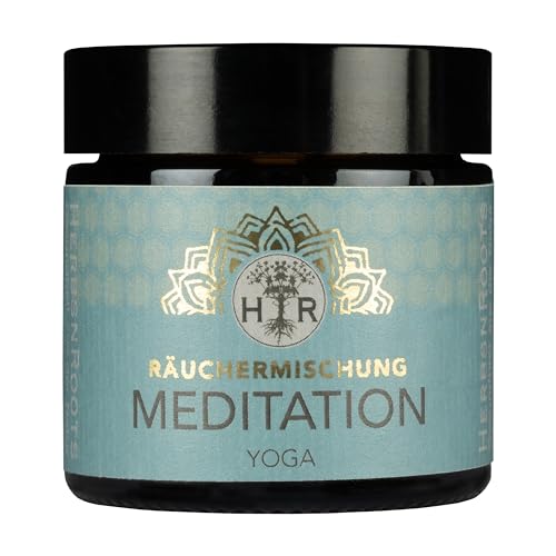 Meditation - Yoga Räuchermischung - Kraftvolles Räucherwerk • spirituell • energetische Reinigung • 100% Natur • ähnlich: Palo Santo Räucherstäbchen, weißer Salbei zum Räuchern • HerbsnRoots von HERBSNROOTS