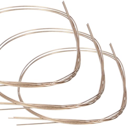 1,2 * 500 mm Messing-Schweißdraht, 3er-Pack Lötstange Messingstange Metall-Lötstange Weicher biegbarer Draht Schmuck DIY Craft Wire von HERCHR