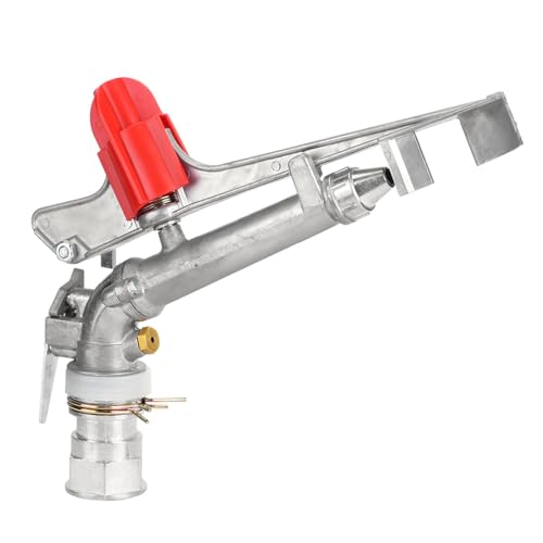1.5in 360° Farm Irrigation Sprinklers, Adjustable Impact Gun Sprinkler with Nozzle Set Large Area Irrigation Watering Spray Gun von HERCHR