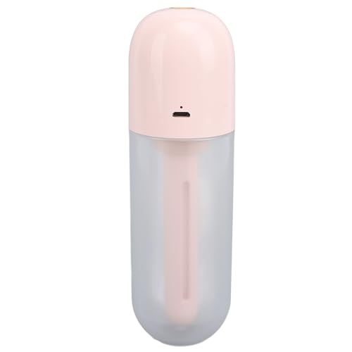 100 ml tragbarer Luftbefeuchter, USB -wiederaufladbare Nebelfeuchtigkeitsfeuchtigkeit tragbarer persönlicher Luftbefeuchterstab für Schlafzimmer, Pflanzen, Büro, Reisen (Rosa) von HERCHR