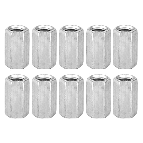 10pcs M8 Long Stab Sechskantmutter, Kopplung mit Kohlenstoffstangen Kopplungsmuttern Ersatz für Industriekonstruktionen (M8*20) von HERCHR