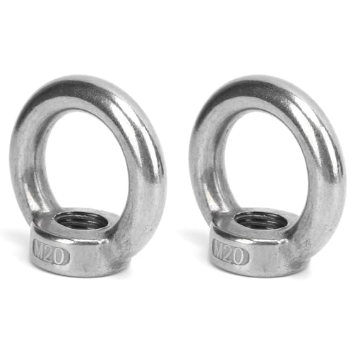 2 Stück Edelstahl Hebeösenmutter M16 M20 M22 Metrische Ringform Edelstahl Ringösen Hebeösenschlaufenmutter Augenschraubenmutter Ringmutter Augbolzen Augenmutter Ösenschraube Ringschraube Hebezubehör 2 Stück Edelstahl Hebeösenmutter M16 M20 M22 Metrische Ringform Edelstahl Ringösen Hebeösenschlaufenmutter Augenschraubenmutter Ringmutter Augbolzen Augenmutter Ösenschraube Ringschraube Hebezubehör von HERCHR