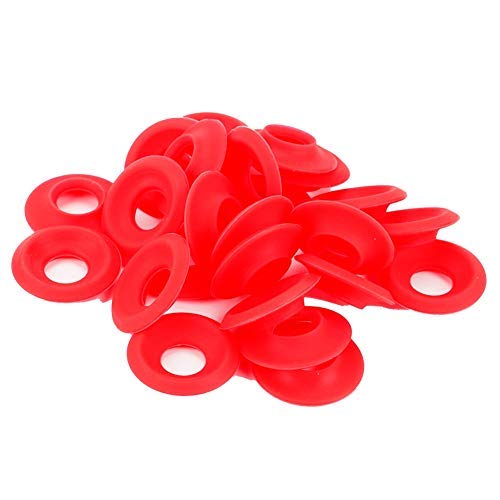 25Pcs Rote Silikon Grolsch Dichtungen für Swing Flip Top Flaschendichtungen Für die meisten Flip Top Flaschen Home Brew Bierflasche und Ez Easy Cap Flaschen von HERCHR