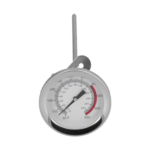 280°C Grad Pizzaofen Thermometer, Räucherthermometer Thermometer Edelstahl Zur Garraum Temperaturmessung Für Holzbackofen Ofen Backofen Grill Fleisch Fisch Und Smoker BBQ von HERCHR