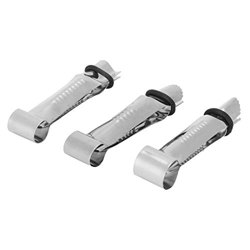 3 Stück Spitzenpinzette Clips, Edelstahl Kuchen Spitze Clip Cake Crimper Kuchen Cupcake Cookie Fondant Dekorationswerkzeug 3 Stück Spitzenpinzette Clips, Edelstahl Kuchen Spitze Clip Cake Crimper Kuchen Cupcake Cookie Fondant Dekorationswerkzeug von HERCHR