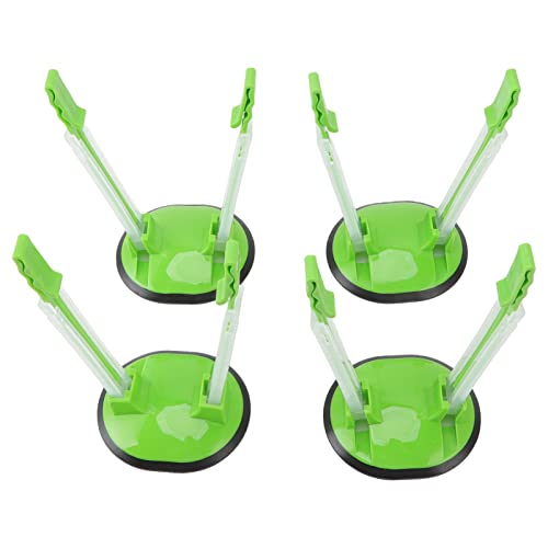 4 Stück Beutelhalter für Plastiktüten, Gefrierbeutel-Halter mit Reißverschluss, Ständer mit rutschfester Basis, Aufbewahrungsbeutel für Lebensmittel, Clip-Idealer Kunststoff-Küchenhelfer von HERCHR