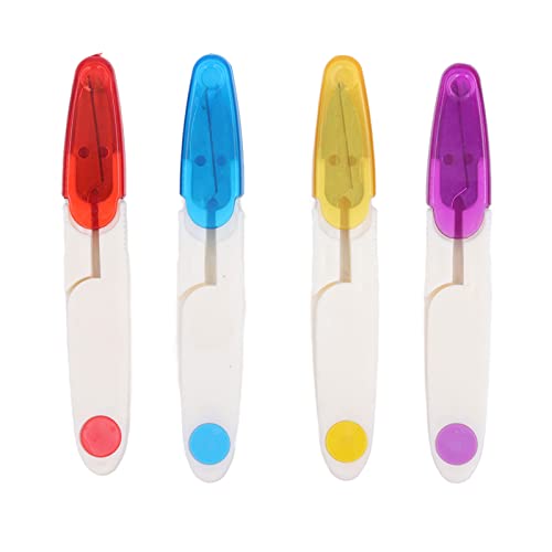 4 Stück Fadenschere, Häkelschere, U-förmige Garnschere, Stickschere, Tragbare Schere Mit Schutzhülle Für Stoff, Basteln, Fadenschere, Schere Zum Nähen 4 Stück Fadenschere, Häkelschere, U-förmige Garnschere, Stickschere, Tragbare Schere Mit Schutzhülle Für Stoff, Basteln, Fadenschere, Schere Zum Nähen von HERCHR