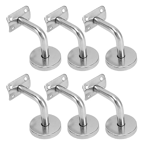 6 Stcs Treppe Handläufe Brackets Edelstahl -Wandmontage Treppengeländer Handbahnklammern für Treppenhaus, Treppenhardware von HERCHR