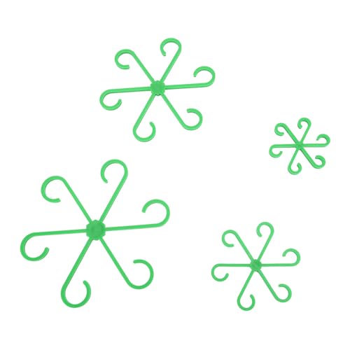 8 Stück Plant Stem Support Klettern Zimmer Pflanze Unterstützung Pfähle Kunststoff Pflanzen Kletterer Stamm Halter Wieder verwendbare Reben Clips für das Klettern blühendes (Grün) von HERCHR