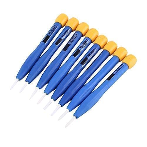 8Pcs Frequenz Schraubendreher Set Schlitzschraubendreher Kit Adjust Anti-Static Plastic Ceramic Home Hand Tools von HERCHR