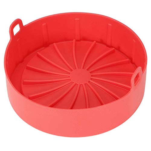 Air Fryer Silicone Pot, Air Fryer Liners Silicone Rund Heißluftfritteuse Korb Universal Luftfritteuse Korb, Wiederverwendbar Antihaft Luftfritteuse Matten Universal Air Fryer Basket 19 X 5,5 Cm von HERCHR