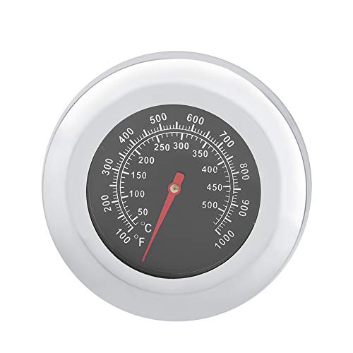 Ofenthermometer Edelstahl, Backofen Thermometer Innen, Bratenthermometer Analog Edelstahl, Temperatur-Beständiges BBQ Grill Thermometer, 50°C - 500 °C, Fleischthermometer Backofen von HERCHR