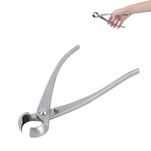 Bonsai-Zange 180 mm Bonsai Knospenzange Gartenarbeit Cutter Tool Edelstahl Garten Bonsai Werkzeug Bonsai-Schere mit runder Kante Bonsai Cutter Branch Zange von HERCHR