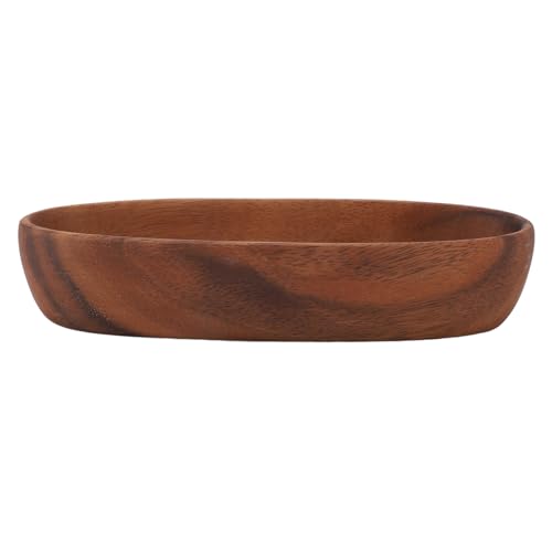 Bootförmige Schüssel, Lange Bootförmige Obst-Snackschale aus Holz, Salat, Dekoratives Serviertablett, Küchentheke, Dessert-Servierplatte Für Zuhause(S) von HERCHR