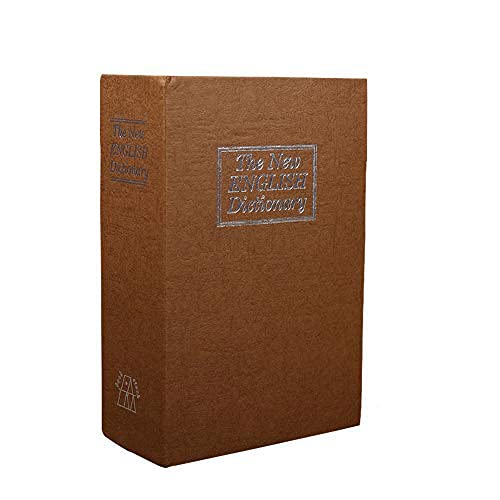 Buchtresor Mit Kombinationsschloss, Buch Safe Mit Zahlenschloss, Wörterbuch Buchumleitung Safe Money Schmuck Versteckte Schließfachbox, 11,5 X 5,5 X 18 Cm (Kaffee) von HERCHR