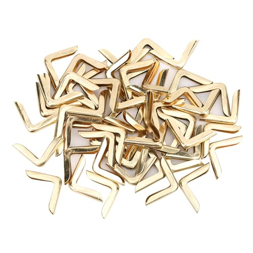 Buchcorner Beschützer, 50pcs Metal Foto Album Corner Cover Buch Dekorative Edge Guard Messing Vintage Edge Guard für Sammelalben Menüs Ordner Buchcorner Beschützer, 50pcs Metal Foto Album Corner Cover Buch Dekorative Edge Guard Messing Vintage Edge Guard für Sammelalben Menüs Ordner von HERCHR
