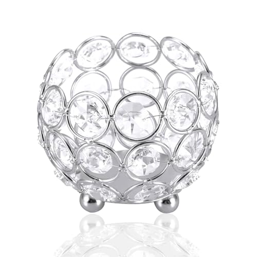 Dekorative Silber-Heizkerzen, Kristall-Kerzenhalter für die Mitte des Tisches, die Hochzeit, die Innendekoration und die Feiertage. Dekorative Silber-Heizkerzen, Kristall-Kerzenhalter für die Mitte des Tisches, die Hochzeit, die Innendekoration und die Feiertage. von HERCHR
