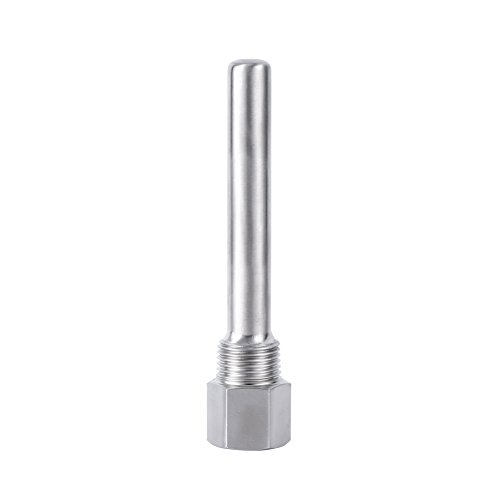 Edelstahl ThermoWell 1/2 "NPT -Fäden, Gewinde Temperatursensoren für Homebrew Bree Bier Fermenter von HERCHR