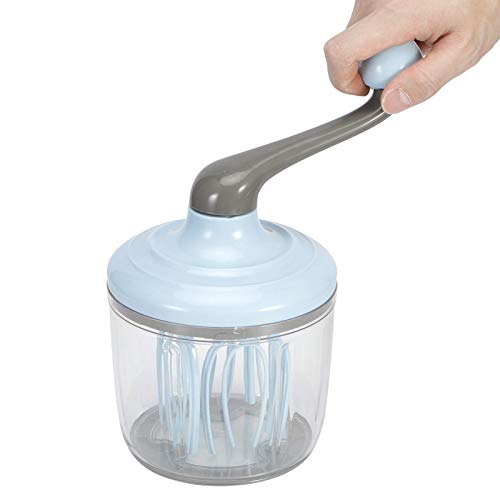 Egg Beater Handkurbel, Handmixer mit Schüssel für Eier, Sahne, Küchenmixer von HERCHR