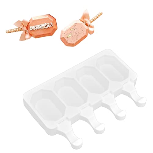 Eiscremeform, Multi -Grid -Silikon -Eisbar -Schimmelpilzheigereisen -Eis -Eis -Making -Küche DIY -Werkzeug für Diypopse (4) von HERCHR
