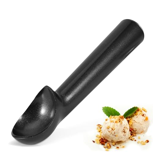 Gefrierbeständiger Eisportionierer Mit Antihaftbeschichtung, Eislöffel Portionierer Eisportionierer Klein Für Eiscreme, Kuchen Teig, Melonenkugel, Fleischklößchen 18 Cm X 4 Cm (Schwarz) von HERCHR