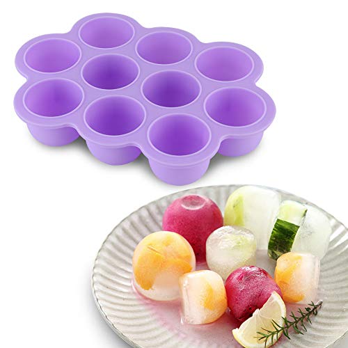 Eiswürfelform Rund Eiswürfelform Silikon Ice Cube Tray Eiswürfelform Silikon 10-fach, Einfache Eisfreigabe Eiswürfelbehälter Silikon Eiswürfelform Rund Eiswürfelform Silikon Ice Cube Tray Eiswürfelform Silikon 10-fach, Einfache Eisfreigabe Eiswürfelbehälter Silikon von HERCHR