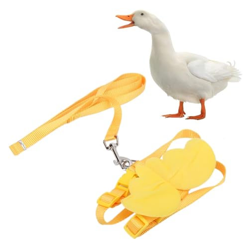 Entengeschirr, Kleintier Gehgeschirr Verstellbares Hühnergeschirr Hühnerweste Atmungsaktives Nylon Outdoor Training Zugseil Traktionsseil Brustgurt Wandergeschirr Leine für Ente Huhn und Gans Entengeschirr, Kleintier Gehgeschirr Verstellbares Hühnergeschirr Hühnerweste Atmungsaktives Nylon Outdoor Training Zugseil Traktionsseil Brustgurt Wandergeschirr Leine für Ente Huhn und Gans von HERCHR