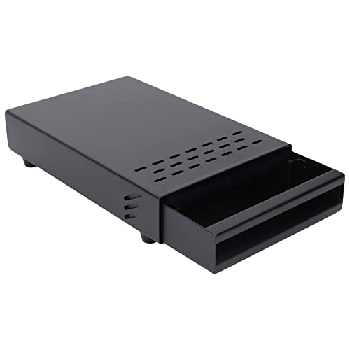 Espresso-Kaffeemaschine, Edelstahl-Kaffeeschublade Espresso Schublade Aufbewahrungsbox für Espresso Kaffee Klopfer für Espresso Kaffee (Schwarz) von HERCHR