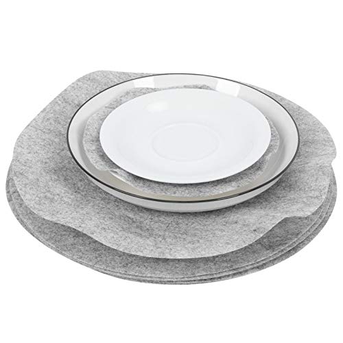 Filzplattenteiler, wiederverwendbare weiche Pfannenabscheider -Kochgeschirr Backgeschirrschale Topf -Stapelschutz für die Heimküche für Heimküche (24pcs) von HERCHR