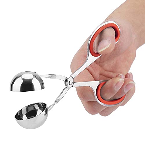 Cake Pop Form Eislöffel Portionierer, Fleischbällchen Former Rostfreier Stahl Fleischballer, Meatball Maker Ice Cream Scoop, Antihaft Fleischklöschen-Schaufel Ball-Hersteller Eiszange von HERCHR