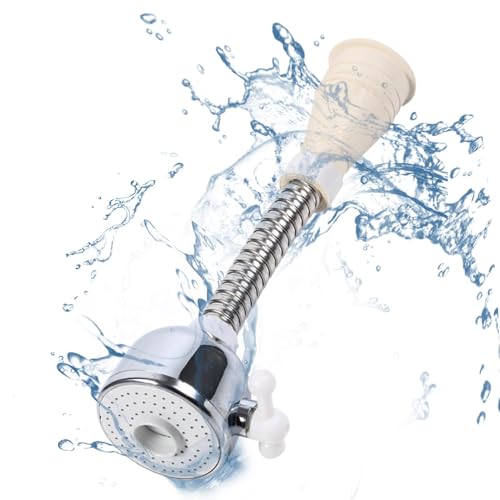 HERCHR 360°Drehbarer Wasserhahn Aufsatz, Wasserhahn Verlängerung, Wasserhahn Luftsprudler Für Wasserhähne Und Duschen in Den Meisten Küchen, Bädern, Bars Und Toiletten von HERCHR