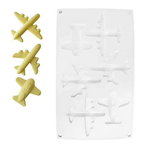 Flugzeug-Silikonform, 3D-Silikon-Backform, Schokoladenmousse-Form für Sugarcraft-Kuchendekoration, Cupcake-Topper, Epoxidharz, Fondant von HERCHR