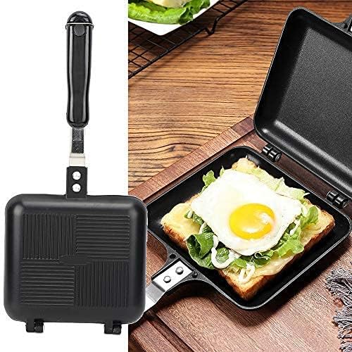 Frühstücks-Sandwichmaker Sandwich-Toaster, Camping-Sandwich-Maker, The Deep Fill Sandwich Toaster, beidseitige Tortillas Sandwich Maker Pan, Bratpfanne zum Angeln von HERCHR