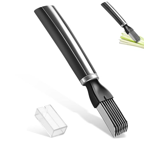 vegetable chopper, küchengeräte, 7,7 x 1,2 Zoll Zwiebel Schneider Edelstahl Cutter Shredder Küchenmesser Cutter Multifunktionale Gemüse und Zwiebelreibe für Hobeln von Obst und Gemüse von HERCHR