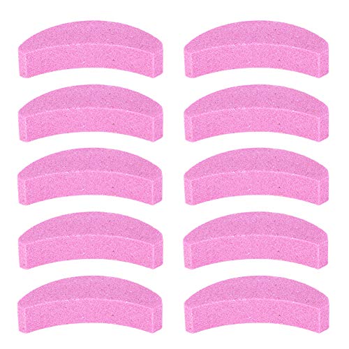 HERCHR 10 Pcs Chainsaw Sharpener Portable Crescent Shaped Saw Blade Sharpening Stone Chain Grinding Millstone Chain Grinding Stone von HERCHR