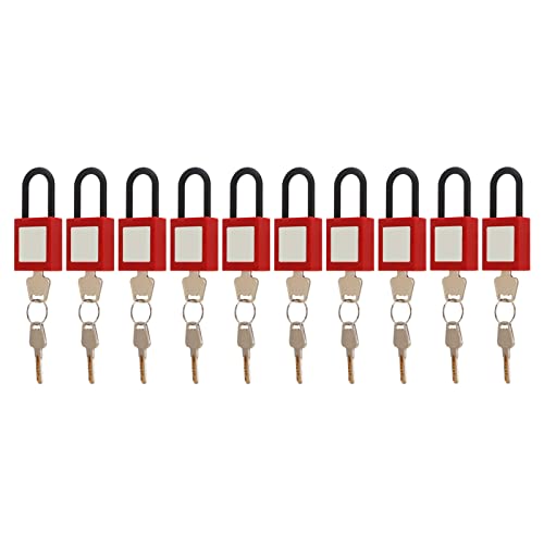 HERCHR 10-teiliges Lockout-Tagout-Kit Für Elektrische Leistungsschalter, Lockout-Tagout-Schlösser Gleichschließend, Lock-Out-Tag-Out-Vorhängeschlösser, Vorhängeschloss-Kombination von HERCHR