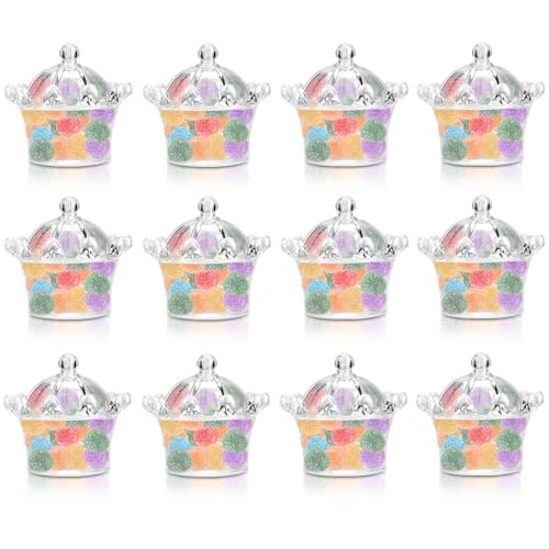 HERCHR 12Pcs Party Favor Candy Boxen, Kunststoff-Krone Form Behandeln Box Schokolade Dekorative Geschenk-Box Für Hochzeit Baby Dusche Geburtstag von HERCHR