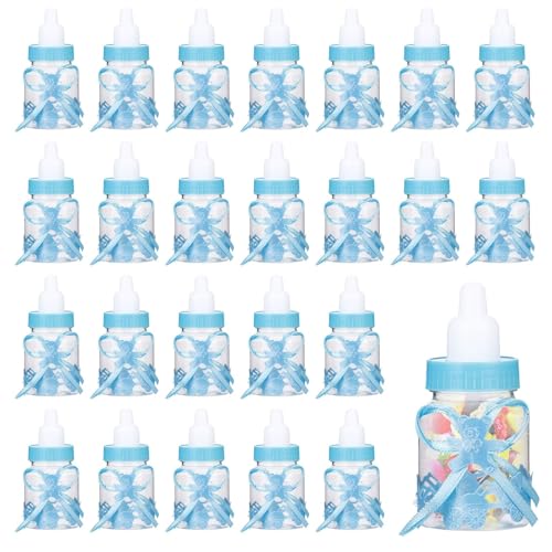 24pcs Babyflasche Dusche Favor, Mini Plastic Candy Box Für Boy Girl Newborn von HERCHR