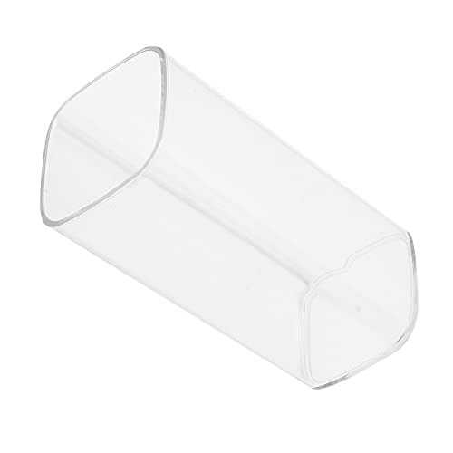 HERCHR 250ml Acryl Trinkgläser, Plastikbecher mit quadratischem Boden, Wiederverwendbare Plastikbecher für Cocktailsaftbier(Klar) von HERCHR