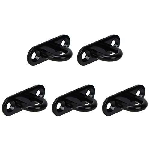 HERCHR 5 Pack 304 Edelstahl Deckenringhaken Wanddecke Hängematte Haken Kleiderbügel Augenplatte verstärkte Tragetür Fixierende Schnalle Oval (9mm) von HERCHR