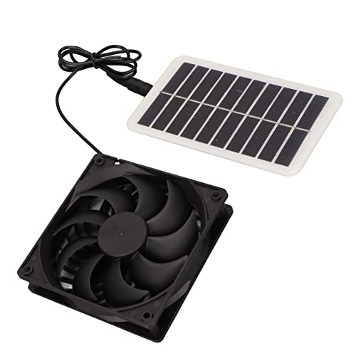 HERCHR Abluftventilator mit Solarmodul, 3 W, 5 V, tragbarer Solarmodul-Lüftungsventilator mit Saugnapf für Tierhäuser, Wohnmobile, Hühnerställe und Camping HERCHR Abluftventilator mit Solarmodul, 3 W, 5 V, tragbarer Solarmodul-Lüftungsventilator mit Saugnapf für Tierhäuser, Wohnmobile, Hühnerställe und Camping von HERCHR