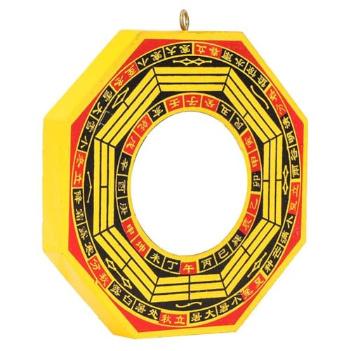 Bagua Spiegel, Traditioneller Chinesischer Feng Shui Spiegel Konvexer Konkavspiegel Exorzismus, Spiegel Bagua Feng Shui Konvex Konkave Amulett Traditionelle Chinesische Glückliche Für Viel Glück von HERCHR