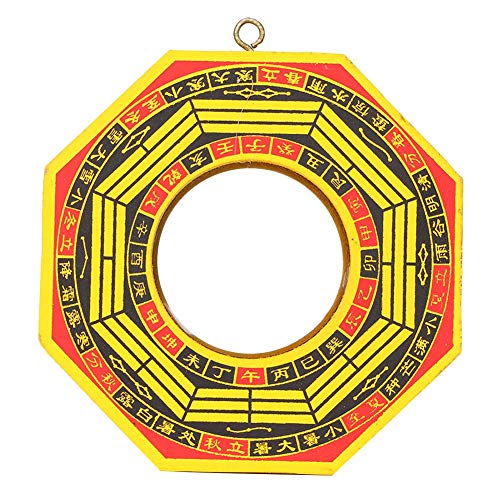 HERCHR Chinesischer Feng Shui Spiegel Bagua Spiegel Taoistischer Holzspiegel Konkav Konvex Lucky Bagua Spiegel(4" Convex) von HERCHR