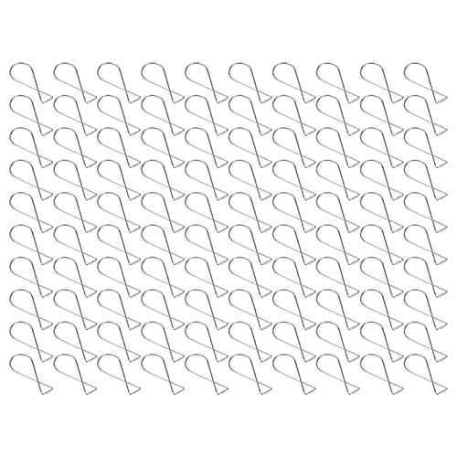 HERCHR Deckenhakenclips, 100pcs 6x2.6x0,2 cm Hochdienststahl Hanging Haken Automatische Rückprallclips Deckenraster Dekorative Schnalle für Pflanzenhochzeitsfeier von HERCHR