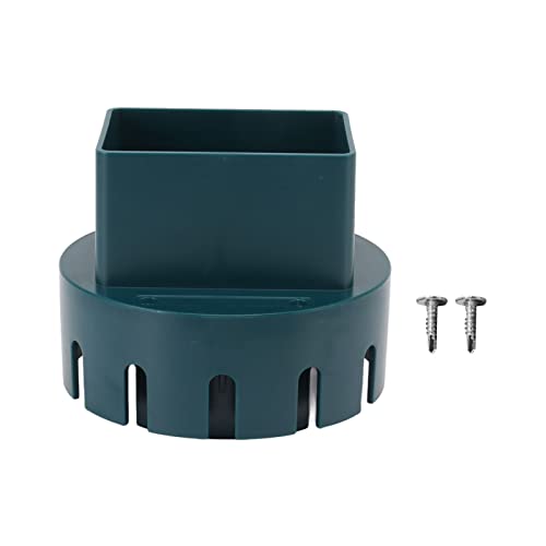 HERCHR Downspout -Entwässerungsadapter, Downspout zum Abtropfen von Rohrfliesenadapter Ersatzabwärtsroper -Konverteranschluss mit Schrauben universellem Design (Green) von HERCHR