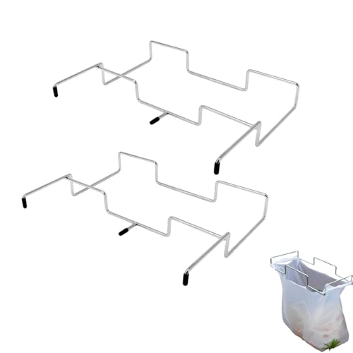 HERCHR Großer Edelstahl -Müllbeutelhalter, 2 Pack -Müllsackhalter für Schranktür und Schränke Tisch Müllregalkosten 12.6x2,0 x 10,0 Zoll für Küchen BBQ Camping HERCHR Großer Edelstahl -Müllbeutelhalter, 2 Pack -Müllsackhalter für Schranktür und Schränke Tisch Müllregalkosten 12.6x2,0 x 10,0 Zoll für Küchen BBQ Camping von HERCHR