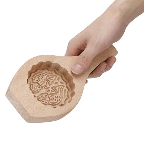 Holz Mooncake Form, chinesische Mondkuchenblume Form Presse Form handgefertigt Backform für DIY Backkekse Mond Kuchen Schokoladenkürbiskuchen Holz Mooncake Form, chinesische Mondkuchenblume Form Presse Form handgefertigt Backform für DIY Backkekse Mond Kuchen Schokoladenkürbiskuchen von HERCHR