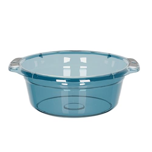 HERCHR Kunststoff-Waschbecken, Tragbare Spülwanne, Rundes Spülbecken, Kleine Waschwanne, Stapelbare Camping-Spülpfanne Für Zuhause, Küchenspüle, Außen- Und Innenbereich(11.5x21x31.5cm) von HERCHR