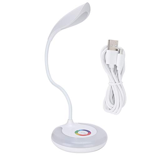 HERCHR LED -Schreibtischlampe, flexible Schwanenhalsbuchbuch, Lampe für Schlafsaal, Tischlesen Lesen RGB Symphony Touch DIMPE Eye Protection Desktop Vorräte von HERCHR