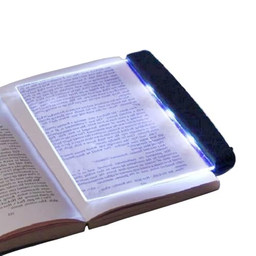 Buchlampe, Lightwedge Leselampe, Leselicht Buch, Book Light, Buch Lampen Leselicht, Light Panel Book Light Buchlicht Leselicht Mit Abnehmbarem Seitenclip, Tragbare LED-Flachplattenlampe, Augenschutz von HERCHR